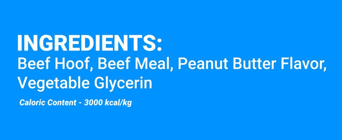 Barkworthies Protein Packed Beef Bootie Peanut Butter Blend Dog Treat - Glad Dogs Nation | ALL Profits Donated