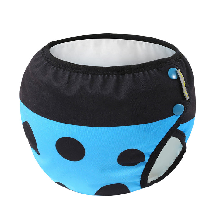 Blue Ladybug Swimming Diaper