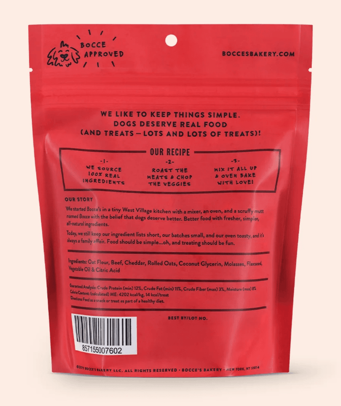 $1 OFF! Bocce's Bakery Say Moo Soft & Chewy Treats: Beef & Cheddar - Glad Dogs Nation | ALL Profits Donated