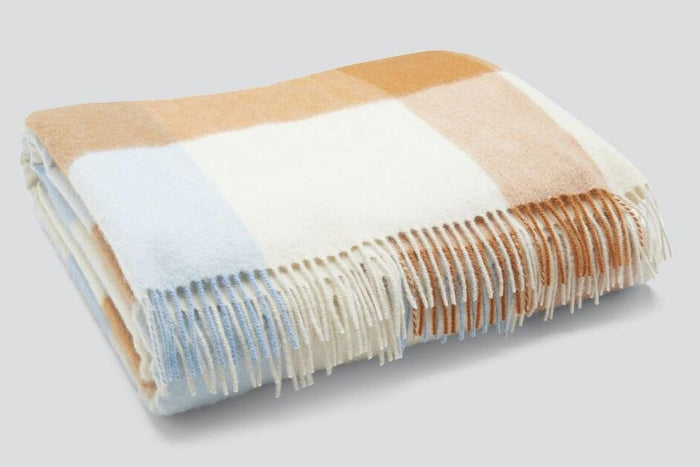 Bold Plaid Throw blanket, folded