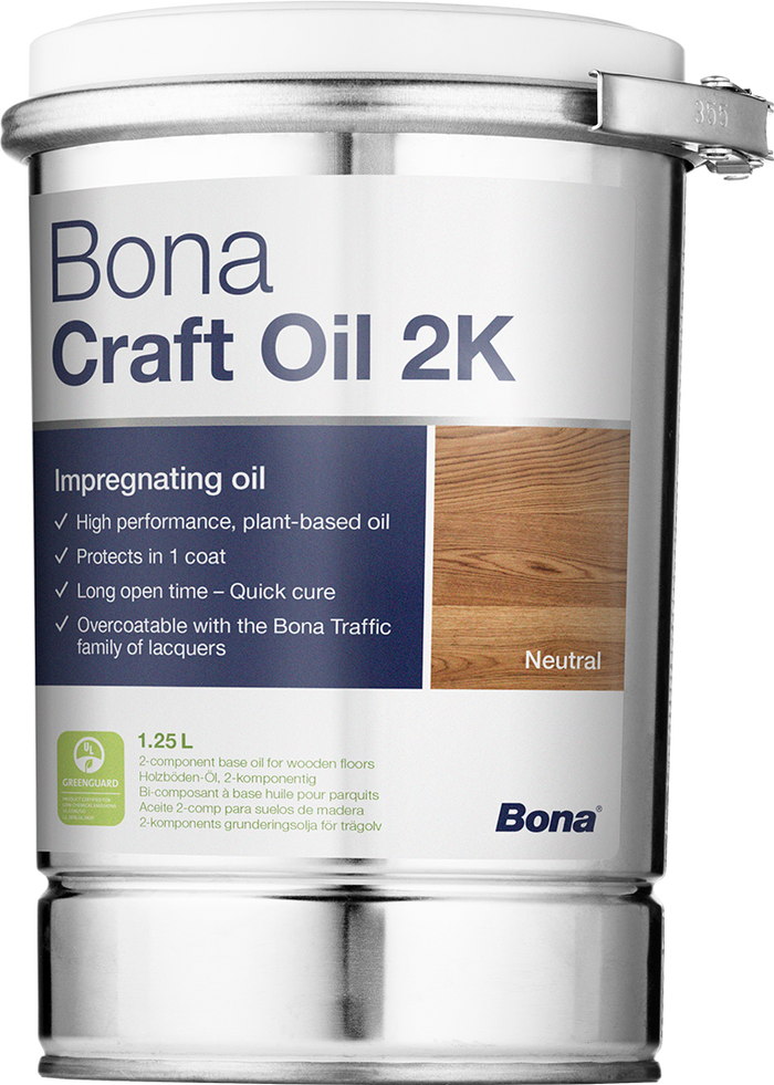 Bona Craft Oil 2K – Graphite Professional Wood Floor Impregnating Oil (1.25L) - My Store