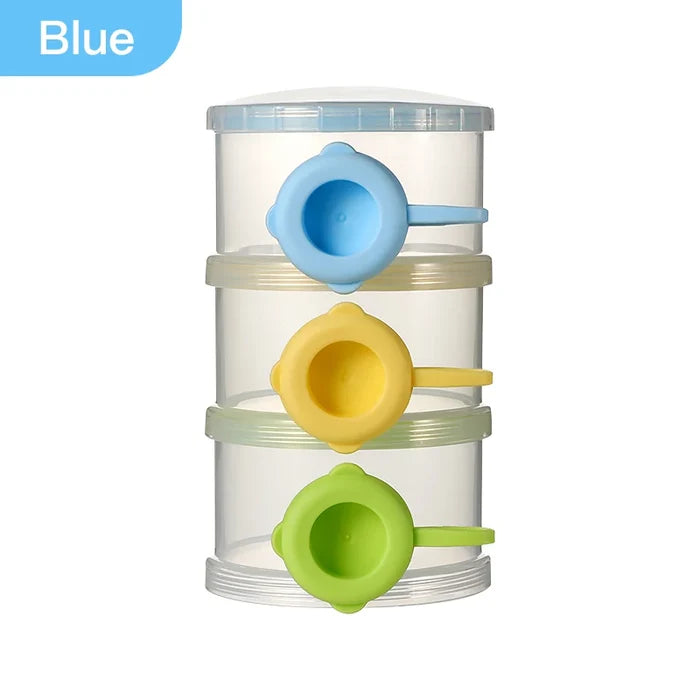 BPA-Free Baby Milk Powder Container – 3-Layer Side Open