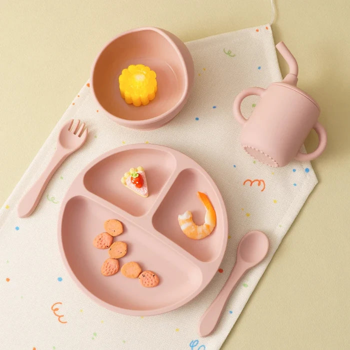 BPA Free Silicone Baby Feeding Set – Safe & Spill-Proof