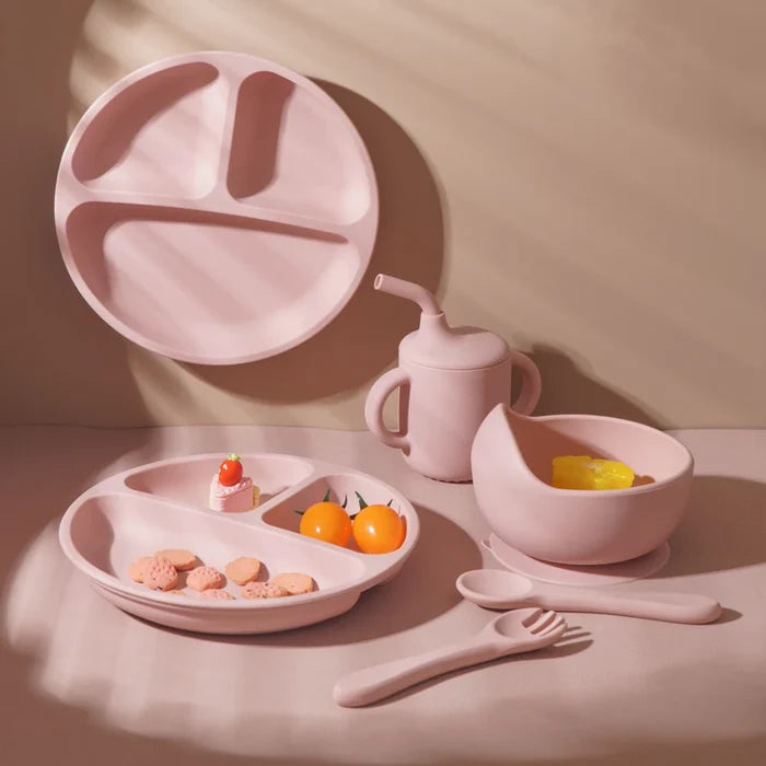 BPA Free Silicone Baby Feeding Set – Safe & Spill-Proof