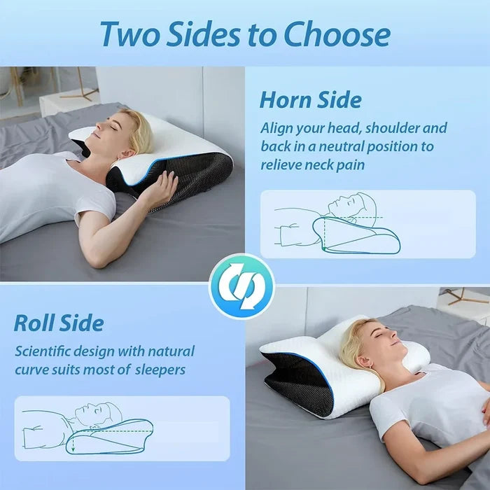 Butterfly Memory Neck Pillow for Comfortable Sleep Support