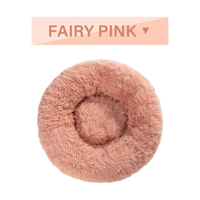 Calming Donut Plush Pet Bed