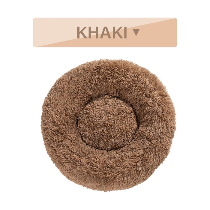 Calming Donut Plush Pet Bed