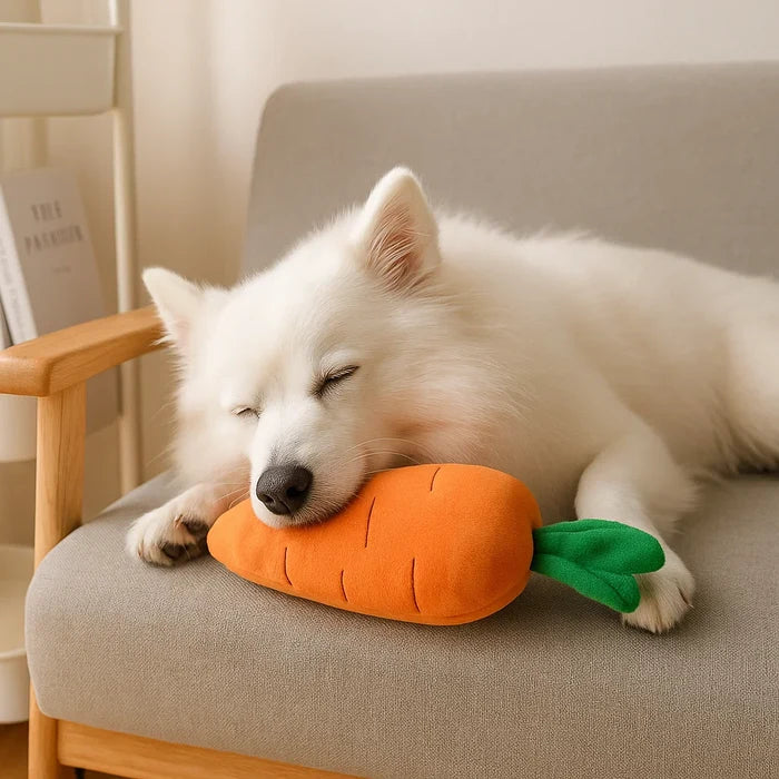 Carrot Squeaker – Carrot-Shaped Dog Toy with Squeaker