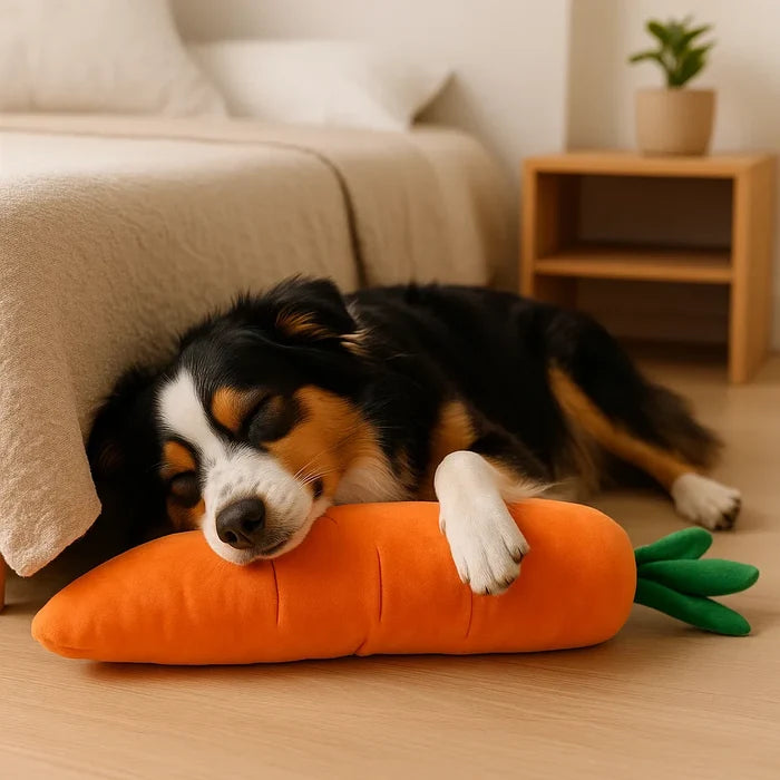 Carrot Squeaker – Carrot-Shaped Dog Toy with Squeaker