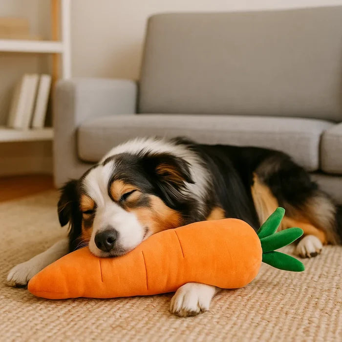 Carrot Squeaker – Carrot-Shaped Dog Toy with Squeaker