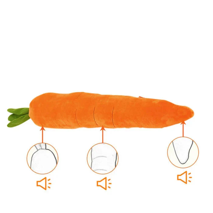 Carrot Squeaker – Carrot-Shaped Dog Toy with Squeaker