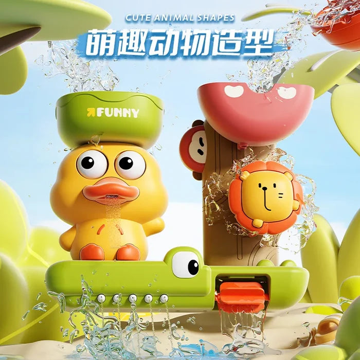 Cartoon Duck Bath Toy – Rotating Fun Water Play