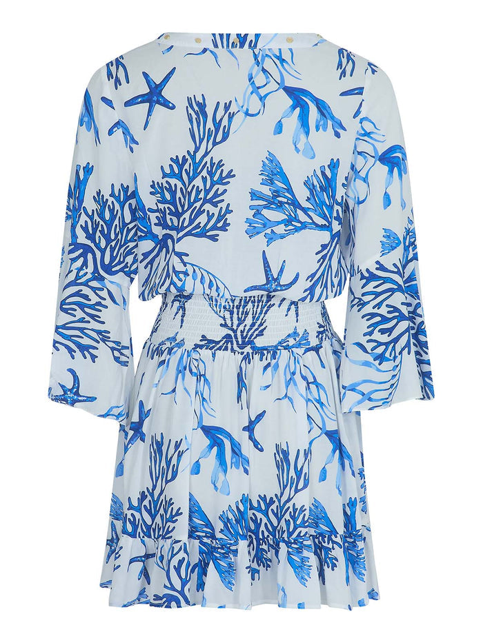 Celia Dress in La  Mer  - SS26 The Golden Hour Collection NAIA Beach luxury swimwear and resort wear