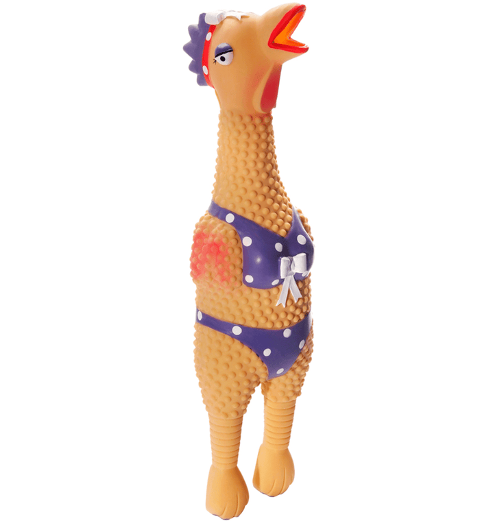 Charming Pet Squawkers Squeaky Henrietta Latex Dog Toy - Glad Dogs Nation | ALL Profits Donated