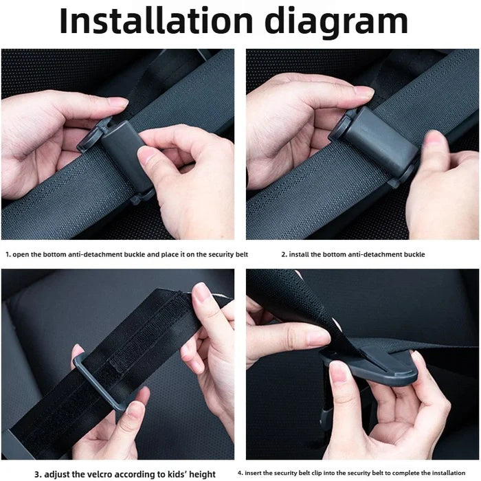 Child Car Seat Belt Adjuster for Safer & Comfy Travel Support