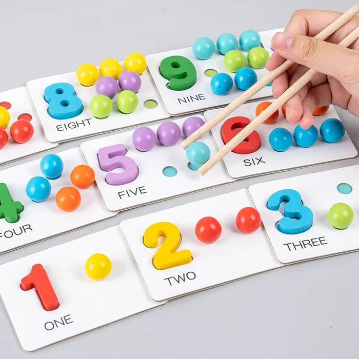 Children's Math Teaching Aids – Montessori Wooden Math Set