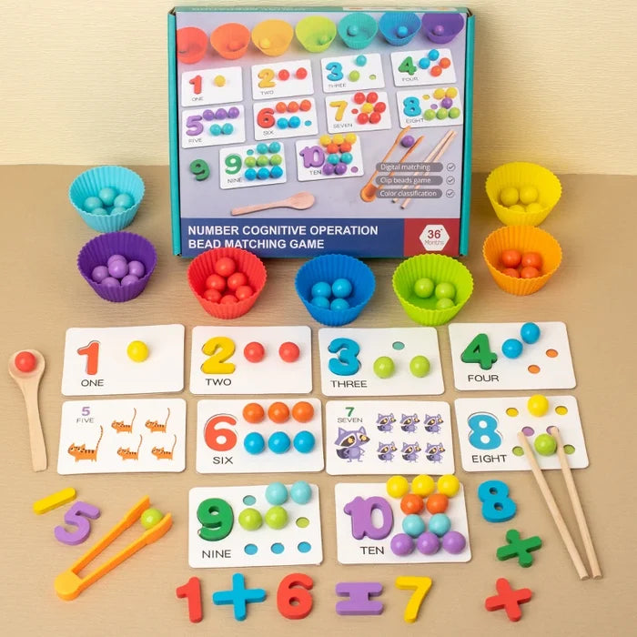 Children's Math Teaching Aids – Montessori Wooden Math Set