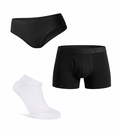 CloseMate Couples Essentials: Seamless Bra, Trunks & Socks Bundle
