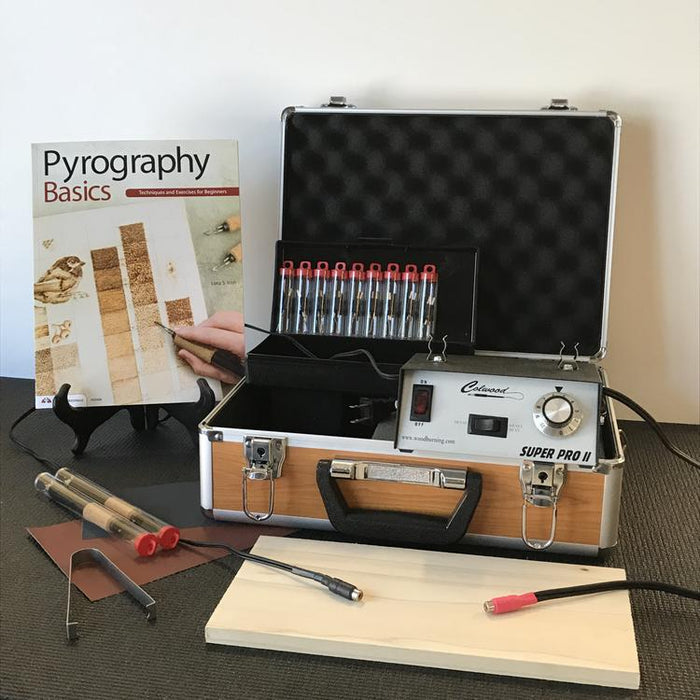 Colwood Super Pro Deluxe Woodburning Kit w/ Fixed Tip Handpieces DKSF (Case not included)