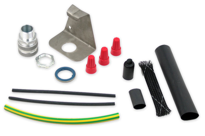 Complete power connection kit for roof and gutter snow and Ice melt cables