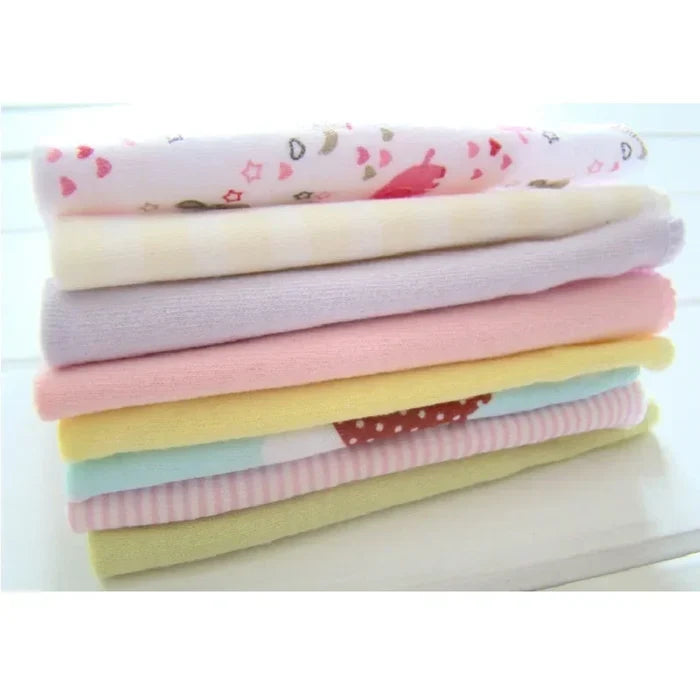 Cotton Baby Saliva Towels 8pcs – Soft & Absorbent for Newborns