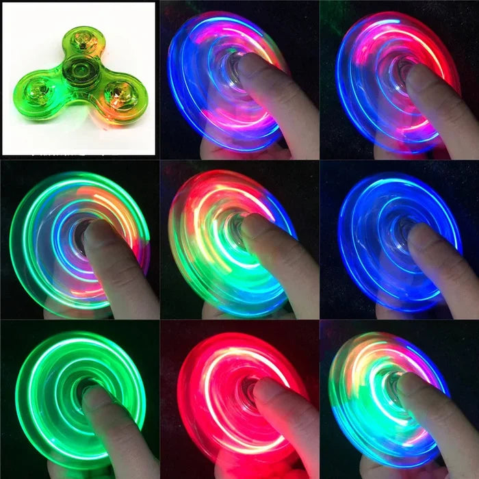 Crystal LED Fidget Spinner – Glow & Stress Relief Toy
