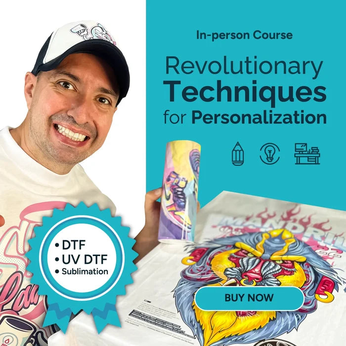 Curso de Personalización con Técnicas Revolucionarias - Sublimación - DTF - UV DTF y Vinilo |SEPTIEMBRE 19 SABADO 2026