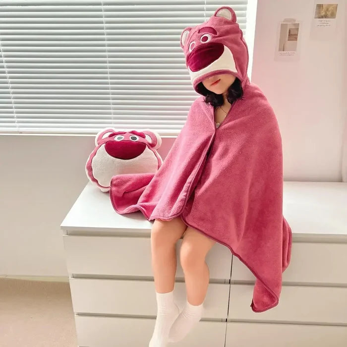Cute Baby Hooded Bath Towel – Soft & Absorbent 70x140cm