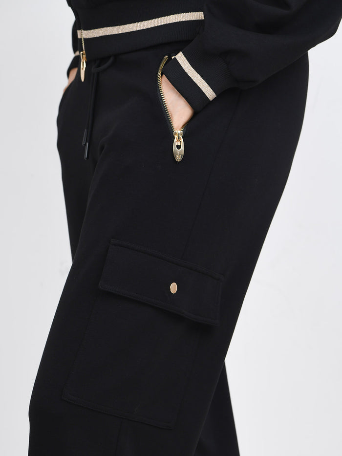 Dee Zip Jogger Pant  and jacket in Black from NAIA Active active wear collection of layering and loungewear