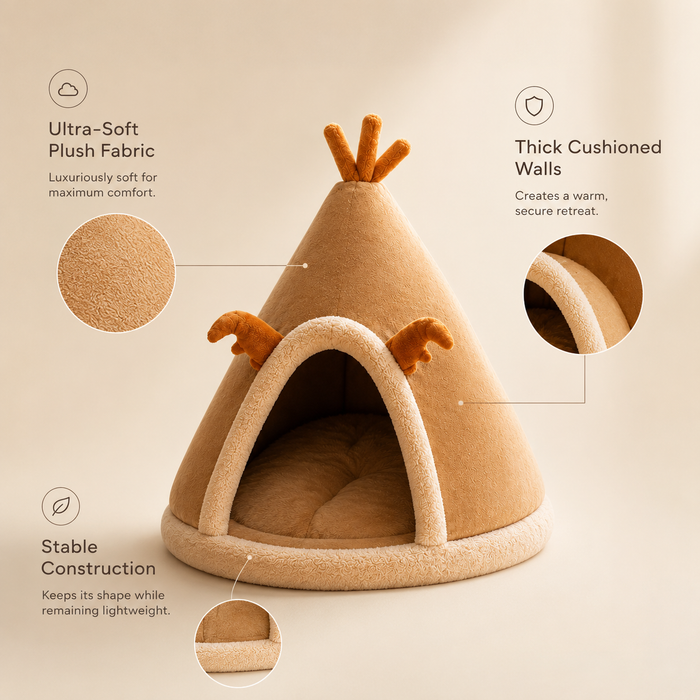 DeluxeDream Plush Pet Hideaway
