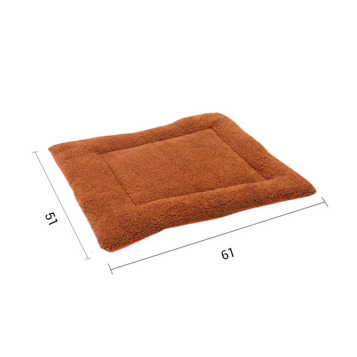 NNEAGS Yellow Dual-purpose Cushion Nest Cat Dog Bed Warm Plush Kennel Mat Pet Home Travel Essentials-3