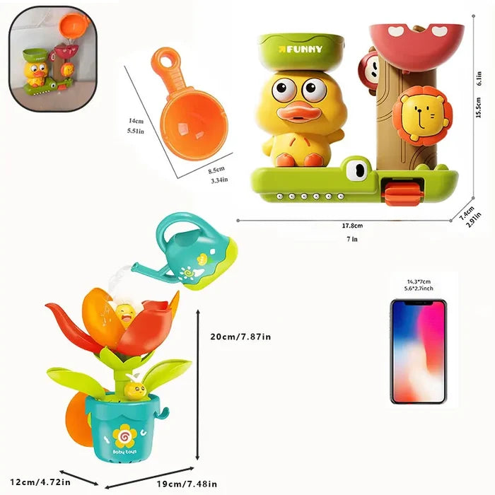 Duck & Flower Baby Bath Toy Waterwheel – Fun Play