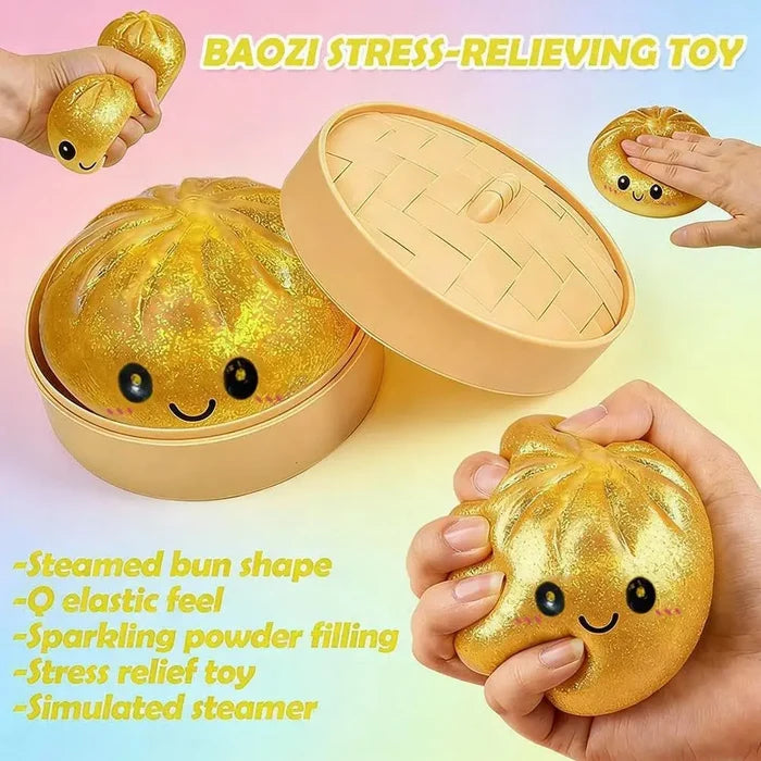 Dumpling Mystery Stress Ball Set with 10 Random Colors