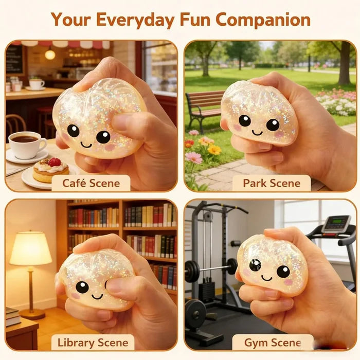 Dumpling Mystery Stress Ball Set with 10 Random Colors
