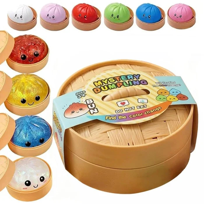 Dumpling Mystery Stress Ball Set with 10 Random Colors