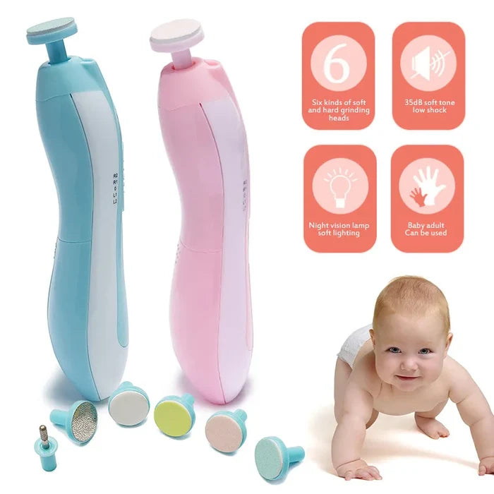 Electric Baby Nail Trimmer – Safe & Multifunctional Grooming