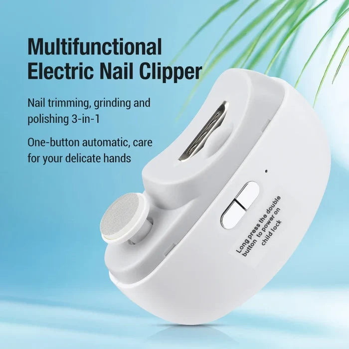 Electric Nail Clipper with Light – Safe, Smooth & Rechargeable