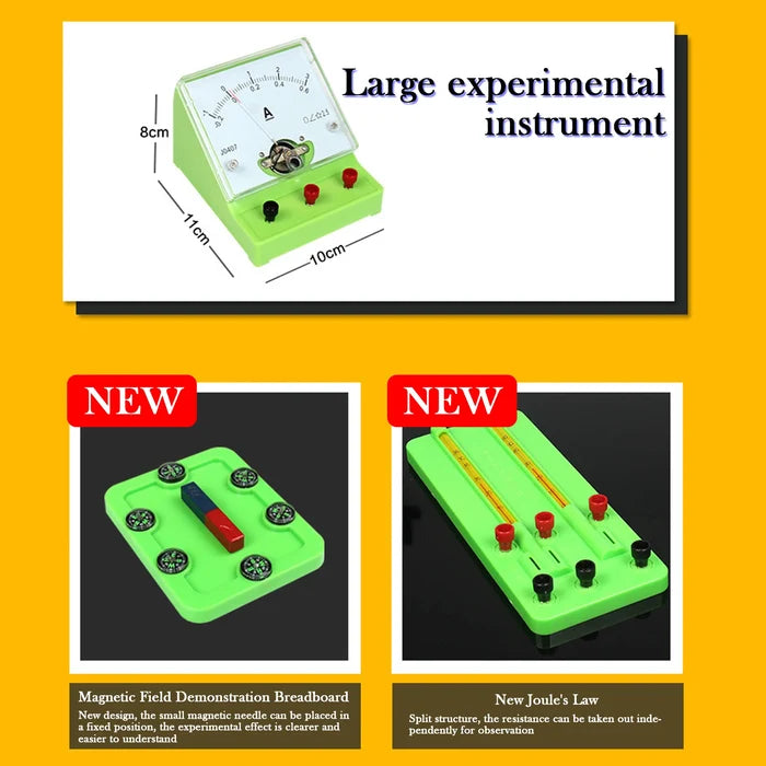 Electromagnetism Experiment Kit for Students – 40+ Lab Tools