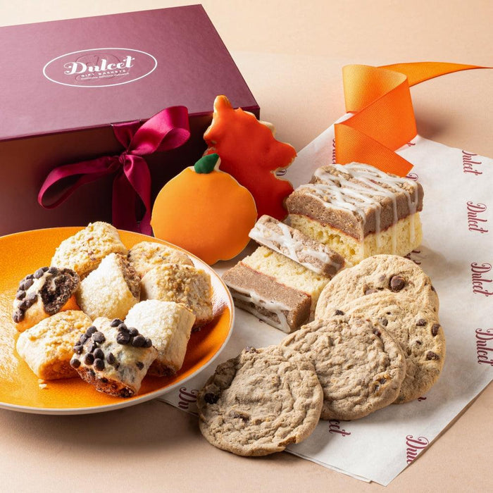 Fall Holiday Cookie Sampler: assorted cookies with icing and powdered sugar