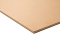 MDF underlayment panel for use over radiant floor heating mats
