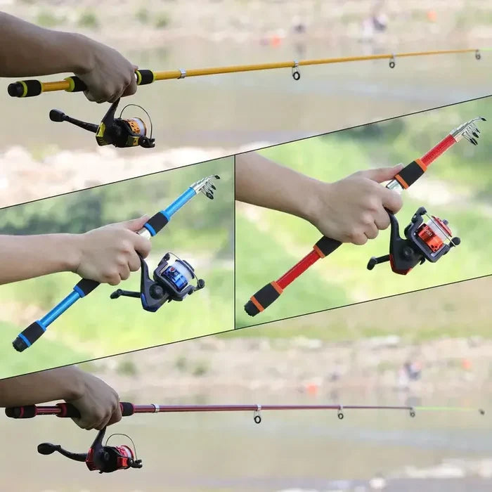 Fishing Rod and Reel Combo – Portable Telescopic Travel Kit