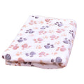 Fleece Paw-Print Pet Blanket — Large