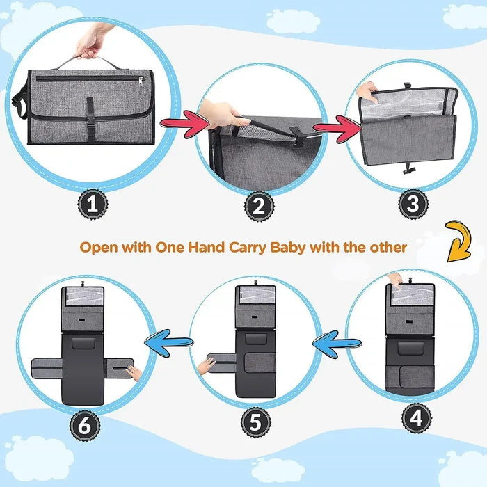 Foldable Baby Diaper Changing Pad – Portable & Waterproof