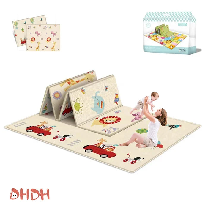 Foldable Baby Play Mat – Waterproof, Soft & Educational Activity Rug