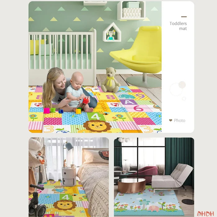 Foldable Baby Play Mat – Waterproof, Soft & Educational Activity Rug