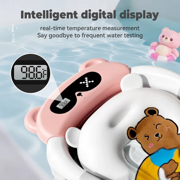 Foldable Baby Tub with Cushion & Thermometer – Safe Comfort