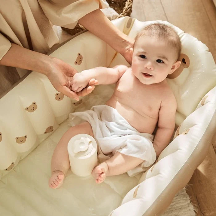 Foldable Inflatable Baby Bathtub – Portable & Fun Design