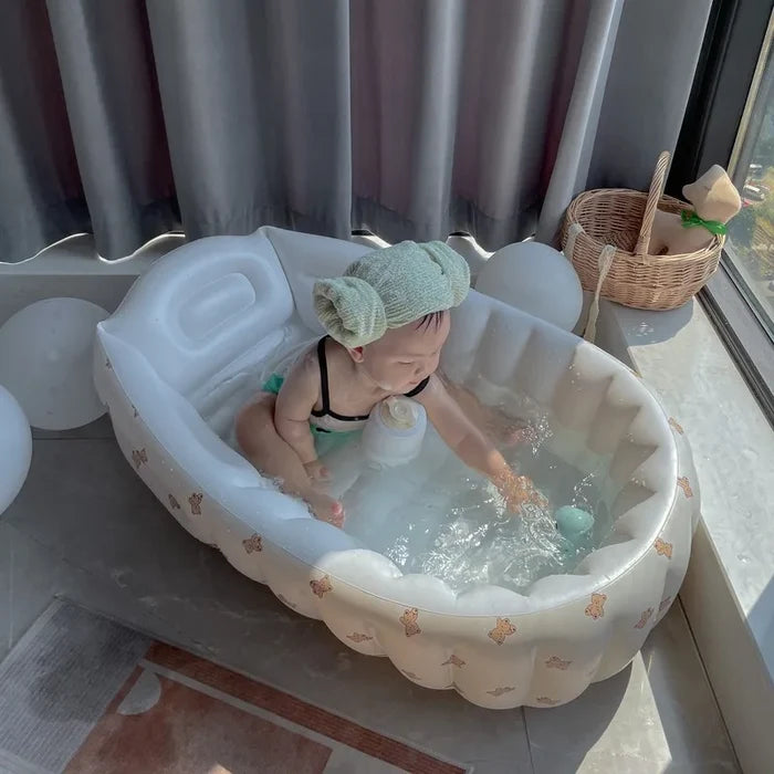 Foldable Inflatable Baby Bathtub – Portable & Fun Design