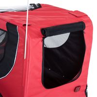 Foldable Pet Bike Trailer — Red