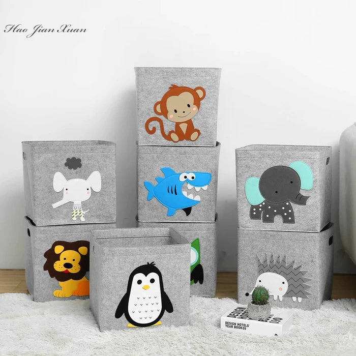 Foldable Toy Storage Box – Cute Organizer for Kids’ Room